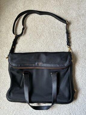Fossil Black Bag with Gold Hardware